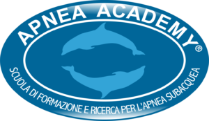 Logo Apnea Academy con riflesso